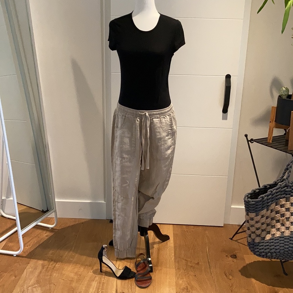 Calvin Klein linen pants  tan